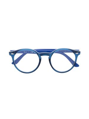 RAY-BAN JUNIOR lunettes de soleil à monture ronde - Bleu