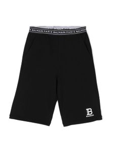 Balmain Kids short avec logo à la taille - Noir