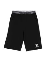 Balmain Kids short avec logo à la taille - Noir - thumbnail