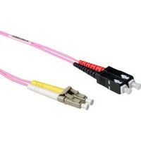 ACT 7 meter LSZH Multimode 50/125 OM4 glasvezel patchkabel duplex met LC en SC connectoren