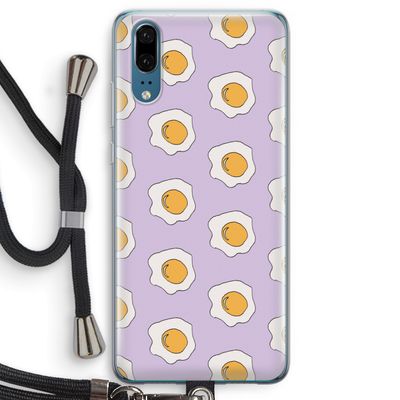 Bacon to my eggs #1: Huawei P20 Transparant Hoesje met koord