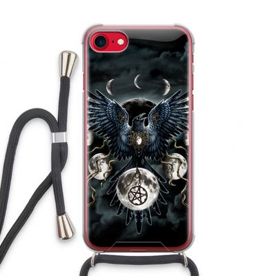 Sinister Wings: iPhone SE 2020 Transparant Hoesje met koord