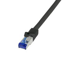LogiLink C6A103S netwerkkabel Zwart 15 m Cat6a S/FTP (S-STP) - thumbnail