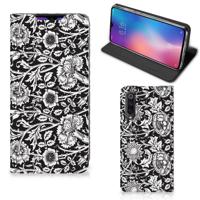 Xiaomi Mi 9 Smart Cover Black Flowers