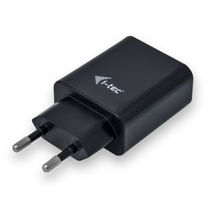 i-tec CHARGER2A4B oplader voor mobiele apparatuur Mobiele telefoon Zwart AC Binnen