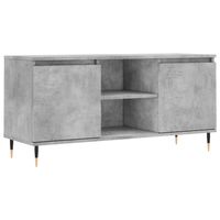 vidaXL Tv-meubel 104x35x50 cm bewerkt hout betongrijs - thumbnail