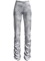 Margherita MACCAPANI pantalon The Ruched à taille basse - Gris