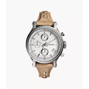 Fossil Original Boyfriend Chronograph Bone lederen Dameshorloge ES3625