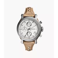 Fossil Original Boyfriend Chronograph Bone lederen Dameshorloge ES3625