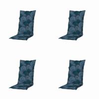 Tuinkussens lage rug Circle blauw 105 cm x 50 cm (4 stuks) Madison - Madison