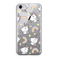 Rainbow Unicorn: iPhone 8 Transparant Hoesje