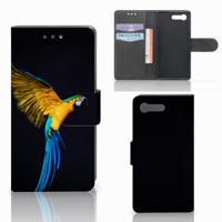 Sony Xperia X Compact | Telefoonhoesje | Met pasjeshouder | Papegaai