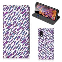 Samsung Xcover Pro | Hoesje met Magneet | Feathers Color