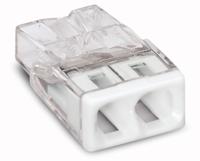 2273-202  (100 Stück) - Screwless connection terminal 2x 0.5-2.5, white, 2273-202