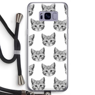 Kitten: Samsung Galaxy S8 Transparant Hoesje met koord