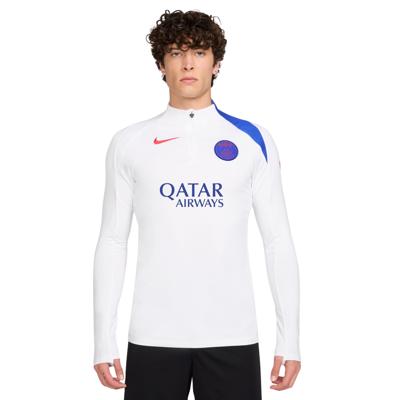 Nike Paris Saint-Germain Strike Trainingstrui 1/4-Zip 2025-2026 Wit Blauw Rood Nike Paris Saint-Germain Strike Trainingstrui 1/4-Zip 2025-2026 Wit Blauw Rood