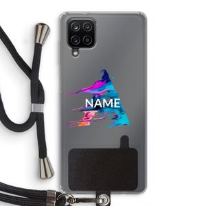 Abstract Spectrum: Samsung Galaxy A12 Transparant Hoesje met koord
