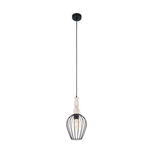 EGLO hanglamp Norham - zwart/hout - Ø18 cm - Leen Bakker