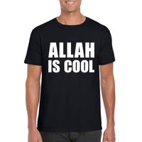 Zwart Allah is cool shirt voor heren