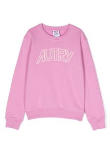 Autry Kids sweat en coton à logo imprimé - Rose