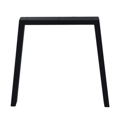 Stalen buiten tafelpoot zwart taps 80 bij 10 cm en hoogte 72 cm (4 x 10 cm)