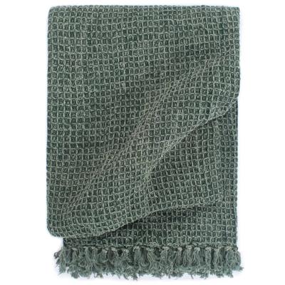 VidaXL Plaid 160x210 cm katoen donkergroen