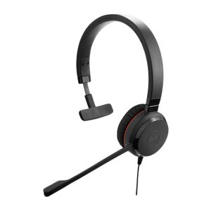 Jabra Evolve 20SE On Ear headset Computer Kabel Mono Zwart Ruisonderdrukking (microfoon) Headset, Volumeregeling