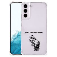 Samsung Galaxy S22 Plus Anti Shock Case Gun Don't Touch My Phone - thumbnail