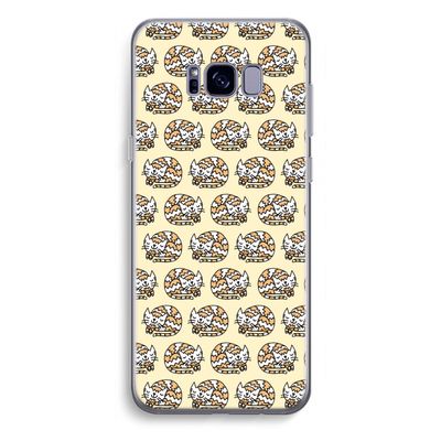 Slapende poes: Samsung Galaxy S8 Plus Transparant Hoesje