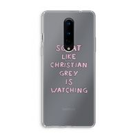 Christian Grey: OnePlus 8 Transparant Hoesje
