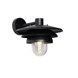 QAZQA Design buiten wandlamp zwart IP44 - Morty