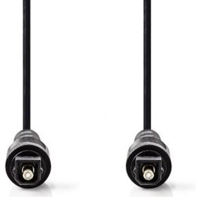 Optische Audiokabel | TosLink Male | TosLink Male | 2,0 m | Zwart