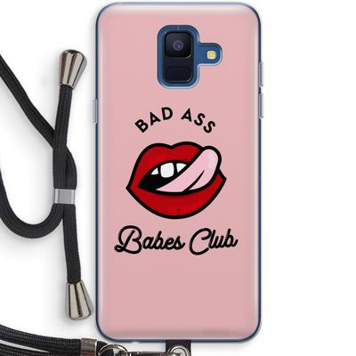 Badass Babes Club: Samsung Galaxy A6 (2018) Transparant Hoesje met koord