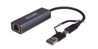 D-Link DUB-2315 Netwerkadapter 2.5 GBit/s USB, USB-C, LAN (10/100/1000 MBit/s)