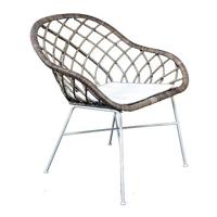 Rotan stoel Chair Grey - Van der leeden