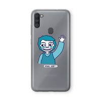 Zwaai: Samsung Galaxy A11 Transparant Hoesje