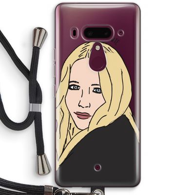 Mary Kate: HTC U12+ Transparant Hoesje met koord