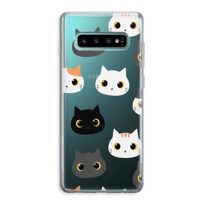 Katten: Samsung Galaxy S10 Plus Transparant Hoesje