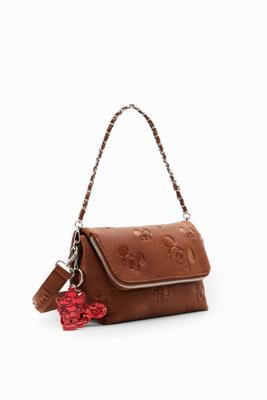 Middelgrote schoudertas Mickey Mouse - BROWN - U