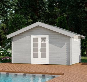 Woodpro Blokhut/Tuinhuis Oetelaar 450x300 cm- Zadeldak- Hout- Woodpro