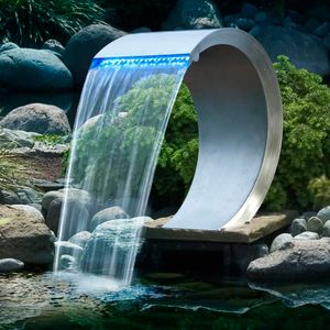 Ubbink Mamba waterval met LED-verlichting roestvrij staal