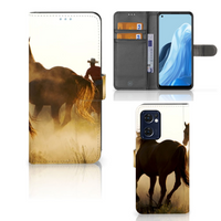 OPPO Find X5 Lite | Reno 7 5G Telefoonhoesje met Pasjes Design Cowboy