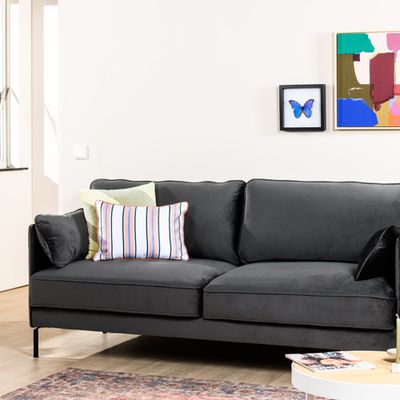 Haluta 3-zits bank Paul - 197 x 85 x 85 cm - Donkergrijs Haluta 3-zits bank Paul - 197 x 85 x 85 cm - Donkergrijs