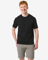 HEMA Heren T-shirt Relaxed Fit Donkergrijs (donkergrijs)