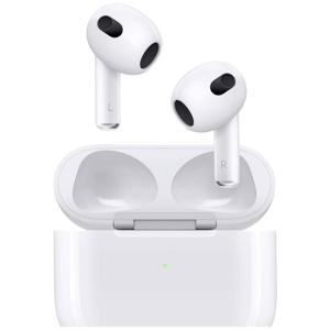 Apple AirPods (3. Gen) + Lightning Case AirPods Bluetooth Wit Oplaadbox, Bestand tegen zweet