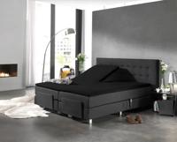 Dreamhouse Splittopper Katoen Hoeslaken Zwart 180 x 210 cm