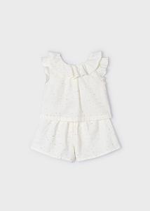 Mayoral Meisjes shorts set - Natural