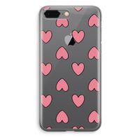 Ondersteboven verliefd: iPhone 8 Plus Transparant Hoesje