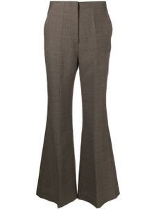 Nanushka high-rise flared trousers - Marron