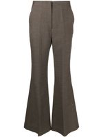 Nanushka high-rise flared trousers - Marron - thumbnail